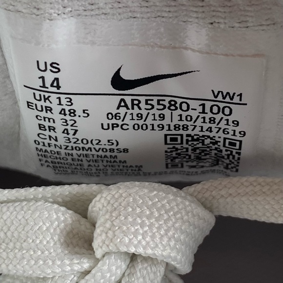 Nike Roshe Golf Tour 'Summit White' Golf Shoes AR5580-100 Men’s Size 14 - Picture 9 of 9